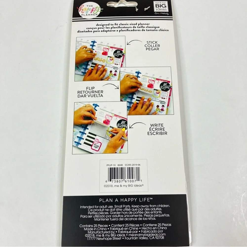 3/$30 The Happy Planner Journaling Stickers- QUOTES- 25pcs- Colorful/Positivity